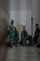The Busqutios waiting backstage in South Korea