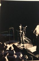 My first real performance with a band, The Absoulute Beginners, 1992